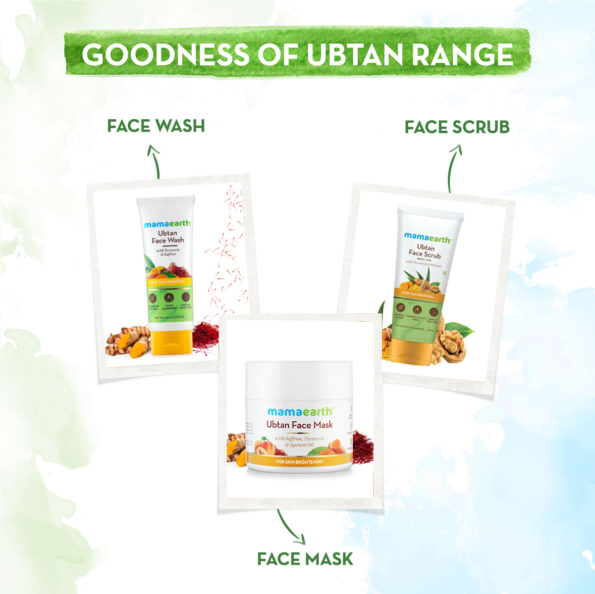 Mamaearth Ubtan Day Face Cream for Skin Brightening 50 g